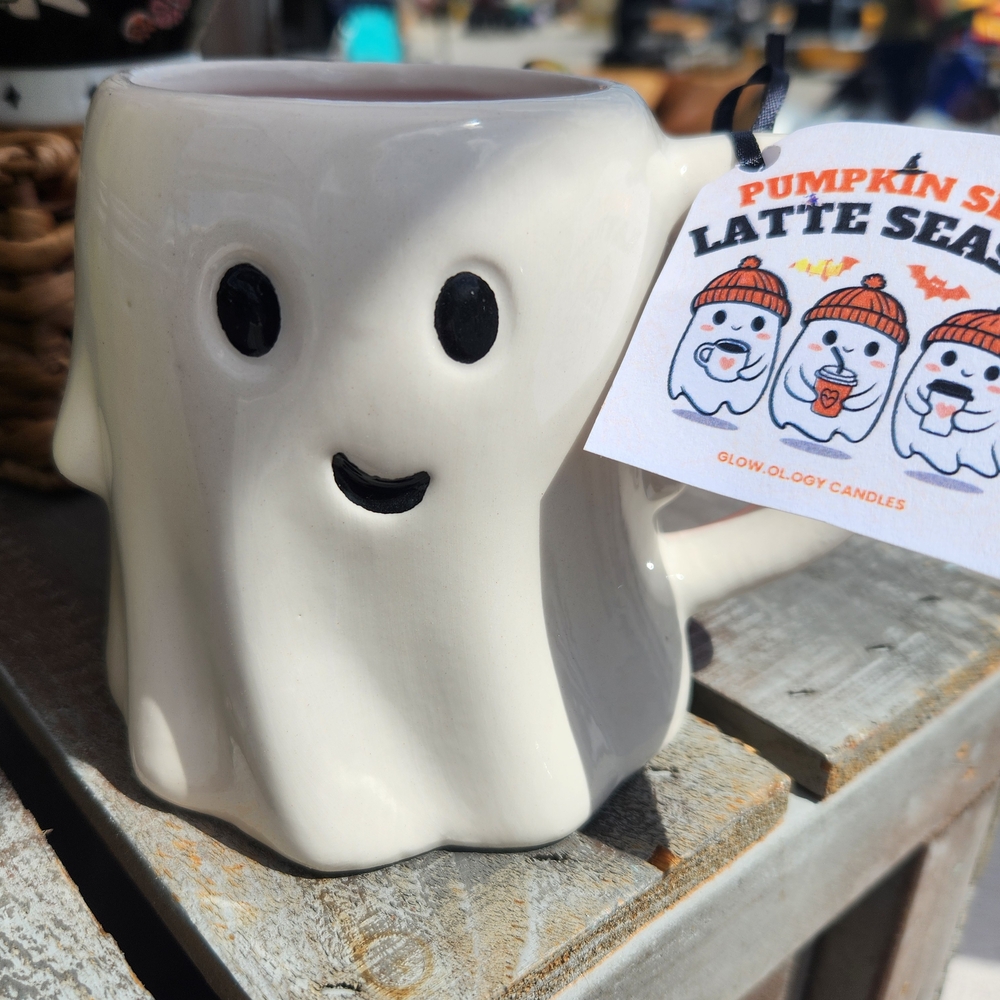 Glow-Ology Ghost Candle Holder - White